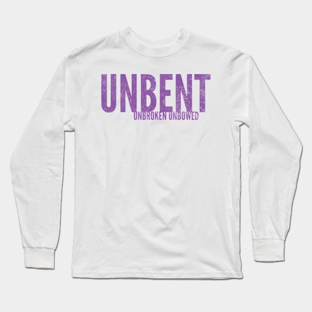 Unbent Unbroken Unbowed Long Sleeve T-Shirt by Worldengine